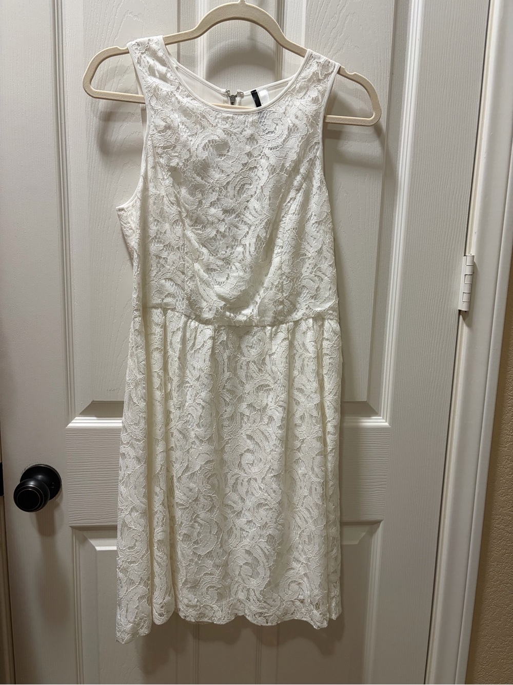 Kensie Ivory Lace Sleeveless Dress NWT
